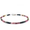 Pacchetto Bellissimi bracciali con perline Rondell sfaccettate in tormalina multi 6-8""...