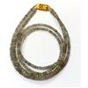 Bundela Gems Collane con perline Rondelle sfaccettate in labradorite a 2 strati 3-4 mm 18""