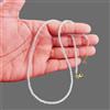 Bundela Gems Delicate collane blu acquamarina sfaccettate rotonde perle gemme ragazze e do...