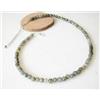 Mystery Of Gems Collana fatta a mano 18" perle rotonde lisce in labradorite flash blu naturale