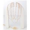 Bundela Gems Collane da donna fatte a mano A++ rosa opale e perle sfaccettate rotonde piet...