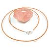 Bundela Gems Collana ansia perle rotonde sfaccettate granato di hessonite naturale A++ 24''