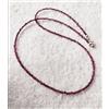 Bundela Gems Delicato granato sfaccettato tondo perle pietre preziose collane fatte a...