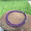 Bundela Gems A++ Delicata Ametista Sfaccettata Rondelle Gemma Perline 3-4MM Collane Unisex...