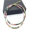 Bundela Gems Delicato multi tormalina sfaccettato rotondo pietre preziose perline 2-3 mm c...