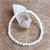 Bundela Gems Collana da uomo fatta a mano in giada bianca naturale rotonda liscia 8 mm con...