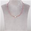 Bundela Gems Bellissime collane di perle rotonde sfaccettate al quarzo fragola e alla perl...