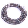 Bundela Gems Bellissima collana fatta a mano 18" con perline e pietre preziose rotonde sfa...
