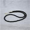 Bundela Gems Collane girocollo rotonde in onice nera naturale con perline 18"" per uomo e ...