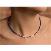 Bundellagems A+++ bellissime collane di perle rotonde sfaccettate in lapislazzuli e perle ...