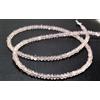 Bundela Gems Collane girocollo A++ quarzo rosa sfaccettato Rondelle gemma perline self lov...