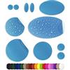 aZengear Toppe di Riparazione per Piumino, Tenda, 11 Pz, Impermeabili, Azzurro | 30+ colori, nylon poliestere autoadesivo, resiste a strappi, caldo, freddo, pretagliate, sacco a pelo, PVC, senza cucire