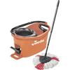 Vileda Turbo EasyWring & Clean - Set completo con mocio e secchio con centrifuga potente, corallo