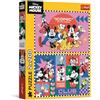 Trefl - Puzzle 2in1: Disney,Tempo con Gli Amici - 2 x 200 Pezzi - Set di Due Puzzle per Ragazzi