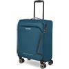 travelite valigia a mano con 4 rotelle per Condor + Ryanair, serratura a combinazione integrata, trolley morbido superleggero con funzione di aggancio, 55x40x20 cm, 37 l, 1,9 kg