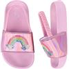 Youecci Ciabatte da Spiaggia per Bambini Pantofole da Bagno per Ragazzi Ragazze Scarpe da Piscina Estive da Spiaggia Sandali Unisex per Interni All'aperto Dinosauro Divertente 30 EU