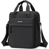 SPAHER Borsello Uomo Tracolla Borsa Tracolla Grande per Ipad 11 Pollici Borse a Spalla da Uomo Borselli Pochette Borselli Imperméable con Spalla Regolabile Nero