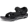 DREAM PAIRS Donna Sandali Sportivi da Trekking Piatti con Suola in TPR Antiscivolo per Escursioni in Spiaggia,Size 38,Arcobaleno,DSA214