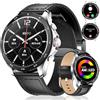 LIGE 1.43" AMOLED Smartwatch Uomo con Chiamata Bluetooth/400mAh/Cardiofrequenzimetro SpO2/100+ Modalità Sportive Impermeabile Smartwatch per Android iOS