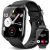 aycy Smartwatch Uomo Donna, 1.85" HD Orologio Smartwatch con Effettua/Risposta Chiamate, 112 Sportive Smart Watch con Contapassi/Sonno/Cardiofrequenzimetro, IP68 Orologio Fitness Tracker per Android iOS