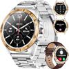 LIGE 1.43" AMOLED Smartwatch Uomo,Orologio Smartwatch con Chiamata Bluetooth/400mAh/Cardiofrequenzimetro SpO2/100+ Modalità Sportive IP68 Impermeabile Smartwatch per Android iOS