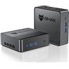 BMAX B3 Mini Pc W-11 Pro 8GB DDR4 + 256GB M.2 SSD Intel N5095 (fino a 2,9 GHz) Office Desktop PC Gigabit Ethernet, 4K UHD, Dual Display, Wi-Fi5, BT 4.2 Micro PC per Casa Affari