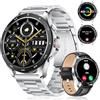 LIGE 1.43" AMOLED Smartwatch Uomo,Orologio Smartwatch con Chiamata Bluetooth/400mAh/Cardiofrequenzimetro SpO2/100+ Modalità Sportive,Impermeabile Smartwatch per Android iOS