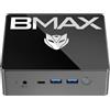 BMAX Mini PC B4Trubo Ιntel Twin Lake N150 16GB DDR4 1TB SSD Mini Desktop Computer Display Triplo 4K UHD, W-11Pro, Dual HDMI, Type-C, Wi-Fi 5, Bluetooth 5.0, supporto 2.5" SSD, per Home Ufficio