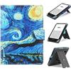 HoYiXi Custodia Universale Compatibile con 6"-6.8" Kobo/PocketBook/Tolino/Sony E-Book eReader Kindle Paperwhite/Kobo Clara HD/Kobo Clara 2E Pelle Cover con Stand per 6-6.8" E-Book Kindle,cielo