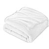 FARFALLAROSSA Coperta Plaid Pile, Coperta Divano 130 x 160 cm Flanella, Coperta Letto Singolo Calore Morbida - Bianco