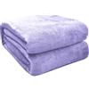FARFALLAROSSA Coperta in Pile,Coperta Plaid Neonato 70 x 100 cm Lilla, Coperta Per Letto Bambini in Flanella, Super Morbida