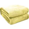 FARFALLAROSSA Coperta in Pile,Coperta Plaid Neonato 70 x 100 cm Giallo, Coperta Per Letto Bambini in Flanella, Super Morbida
