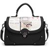 BUKESIYI Donna Borse a Tracoll Borsa a Mano Firmate Borse a Spalla 2023 PU Pelle CCIT77101 Nero