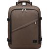 KONO Zaino da Viaggio Bagaglio a mano 45x20x33 Borsa da viaggio per Laptop (Marrone, 30L)