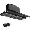 Klarstein Cappa Aspirante a Incasso 90cm, Cappa Cucina con Filtro, Cappa Cucina in Alluminio Lavabile in Lavastoviglie, Cappa Incasso con Flusso d'Aria 640m³/h, LED, Cappa Filtrante con Touch Control