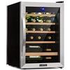 KLARSTEIN Cantinetta Vino, Cantinetta Vino Refrigerata a Zona Singola per Interno/Esterni, Frigo Bar, Cantina Vino con Vetrina, Mini Bar con Protezione UV, Frigo Vino Touch, 4-18°C, 19 Bottiglie