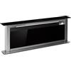 Klarstein Downdraft Cappa Aspirante 90 cm, per Cucina Con Flusso d'Aria 576m³/h, 10 Modalità di Aspirazione della Ventola, ad Incasso con Ricircolo, Sottopensile Classe A +