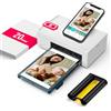 Liene Stampante Fotografica Portatile con Batteria Ricaricabile WiFi Stampante Foto con 20 Cartes 10x15cm, 300DPI Sublimazione Termica, Stampa Fotografica Istantanea per Smartphone iPhone/Android