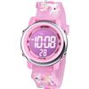 Vicloon Orologio Digitale per Bambini, Orologio da Polso per Ragazzi e Ragazze, Polso unicorno, Cartoni 3D Waterproof Retroilluminazione a 7 Colori, Regalo di Natale Regali per Ragazzi e Ragazze