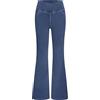 Generico Jeans a Zampa Donna Eleganti Jeans Vita Bassa Donna Flare Lavoro Pantaloni con Tasconi Casual Pantalone Vintage Curvy Pantaloni Denim e Ragazza Streetwear alla Moda Pantalone