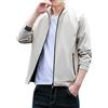 Generico Giacca Leggero Primavera Giaccone Classica Mezza Stagione con Zip Cappotto Tempo Libero Multitasche Giubbino da Uomo Giacche Da Uomo Casual