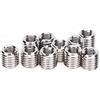 Ausla 10 Pezzi Riparazione Dado, Inserti Filettati Dado Riduzione, M8 x 1,25 Filettatura Femmina, M12 x 1,75 Filettatura Maschio, Lunga 12mm, Inserto di Riparazione Filettata in Acciaio Inox
