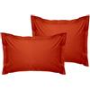 Nuit Des Rêves Oxford Pillowcase Set (2 pezzi), piastrelle rosse, 80 x 80 + 5 cm, 100% cotone ranforce, 145 thread count | Envelope Closure, lavabile in lavatrice a 30 °C