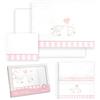 Interbaby - Set lenzuola minicla 50 x 80 cotone 100% | Lenzuola per lettino | Include lenzuolo inferiore, piano di lavoro e federa per cuscino | Ideale per primavera, estate | Coppia elefante bianco