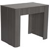 RED DECO Consolle Estensibile, Legno, Grigio, Unica