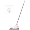 DOUFAN Multifunzione Magic Broom Wipe Squeeze Mop in silicone: spazzatrice leggera per tappeti, spazzatrice 4 in 1, spatola/scopa/raccoglitore di capelli/detergente per pavimenti (Rosa)
