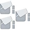 Junbyuhu 3 PCS Pannolino Morbido Terry Impermeabile Fasciatoio Trapuntato, Assorbente Bassinet Lavabile, 14X 27 Protezione Riutilizzabile (Grigio)