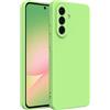 Captor Cover Custodia Colorata in Silicone Liquido per Samsung Galaxy A56 5G, Alta Qualità con Bordo Rialzato per Schermo e Protezione Fotocamera Morbida Con Microfibra Interna (Verde)