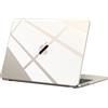 BlueSwan Cover Compatibile con MacBook Air M5 13,6 Pollici M4 M3 M2 2026 2025 2024 2022 A3449 A3240 A3113 A2681 con Touch ID, Mac 13 Plastica Custodia Rigida Case - Crystal Galassia Transparent