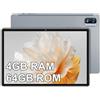 YESTEL Tablet 10 Pollici Android 4 GB RAM + 64 GB ROM(1 TB Espandibile) GPS, Wi-Fi, 8 Core CPU, 5MP + 13MP, BT 5.0, USB-C Tablet con Custodia, Grigio